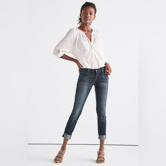Lucky Brand Lolita Skinny Jeans mid / low rise medium fade wash size 6 / 28 - Picture 15 of 15
